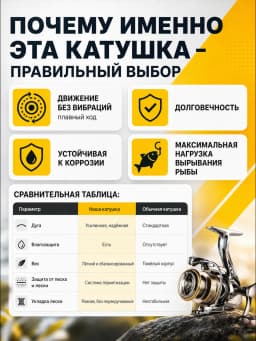 Рыболовная катушка CD3000 COPPER DRAGON