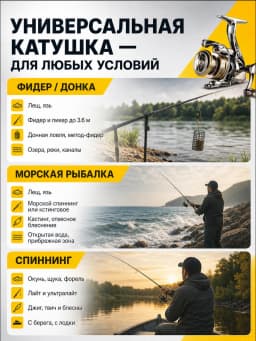 Рыболовная катушка CD3000 COPPER DRAGON